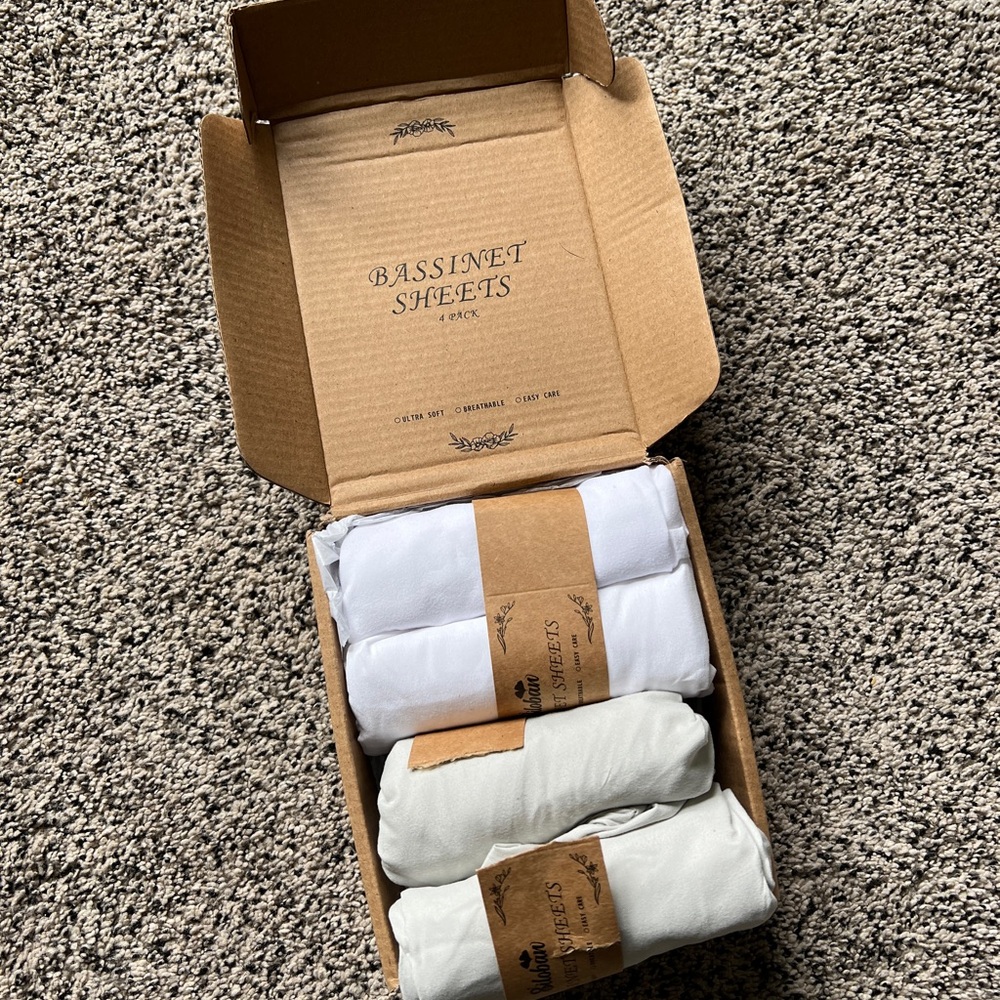 Bassinet Sheets 4-Pack